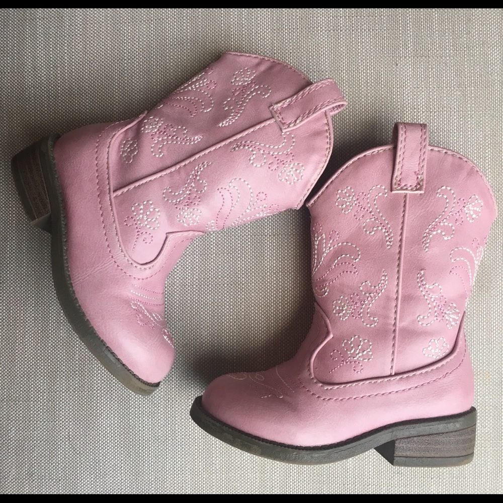 Pink Target Cat & Jack cowgirl boots